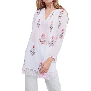 ROBERTA ROLLER RABBIT Women's Pink Arelle Ziva Tunic SZ XS WAS ORIGINALLY $148